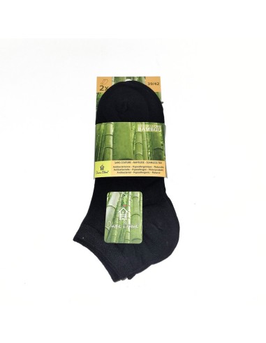 Calcetín hombre bambú 446 Dune Bleue, pack 2 pares