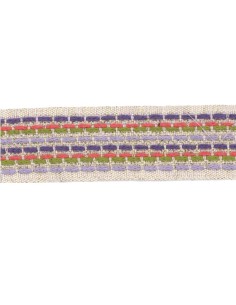 Cinta con lurex 9677 40 mm, m