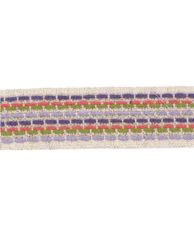 Cinta con lurex 9677 40 mm, m
