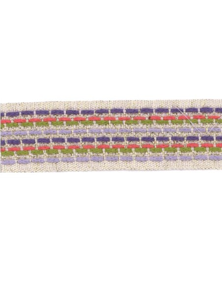 Cinta con lurex 9677 40 mm, m