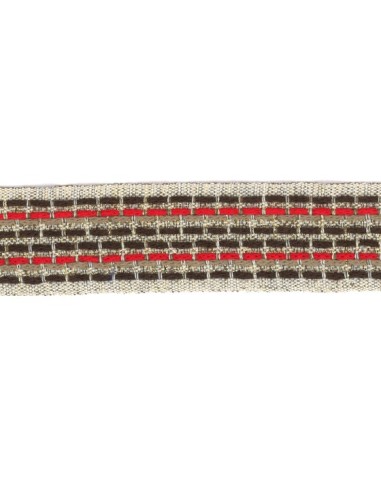 Cinta con lurex 9677 40 mm, m