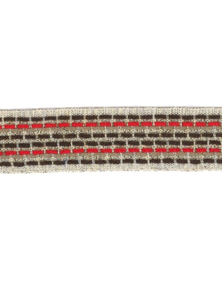 Cinta con lurex 9677 40 mm, m