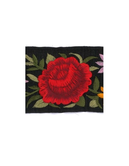 Cinta reversible flores 9662 60 mm, m