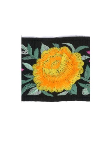 Cinta reversible flores 9662 60 mm, m
