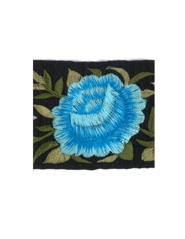 Cinta reversible flores 9662 60 mm, m