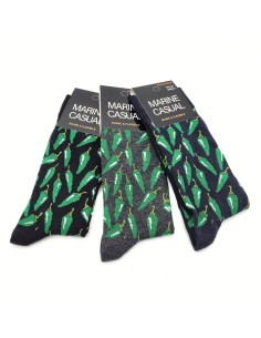 Calcetín hombre Marine Pimientos Padrón PM01, par