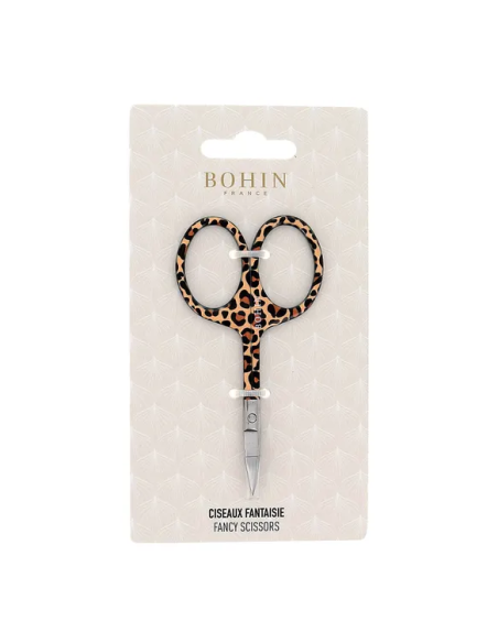 Tijera bordar Bohin Safari Leopardo 9 cm 99003