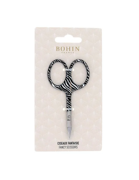Tijera bordar Bohin Safari Cebra 9 cm 99004