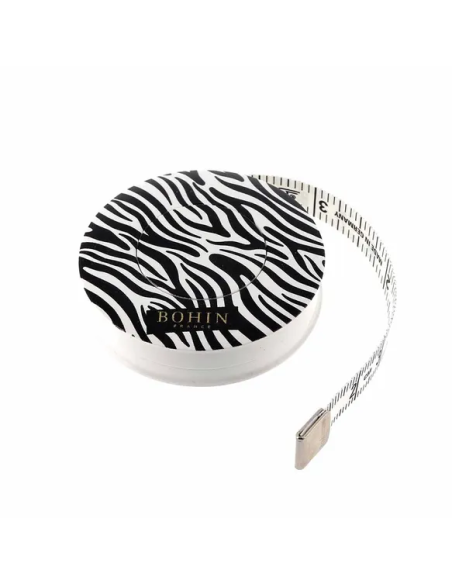 Cinta métrica automática Bohin Safari 150 cm Cebra