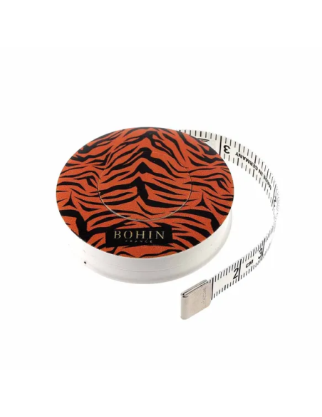 Cinta métrica automática Bohin Safari 150 cm Tigre