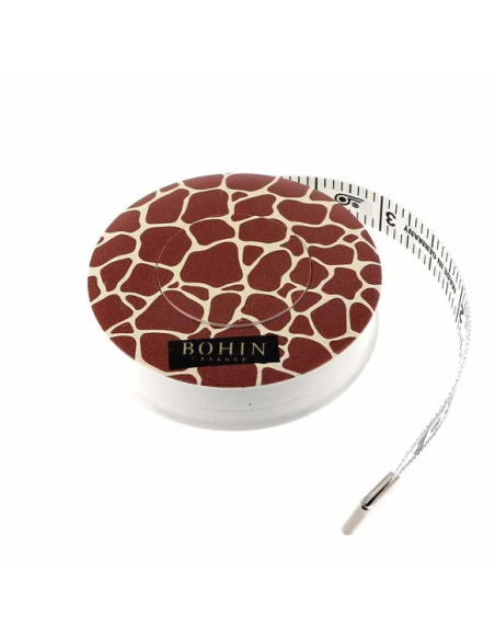Cinta métrica automática Bohin Safari 150 cm Jirafa