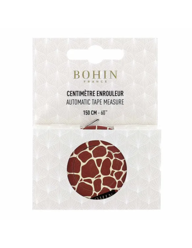 Cinta métrica automática Bohin Safari 150 cm Jirafa