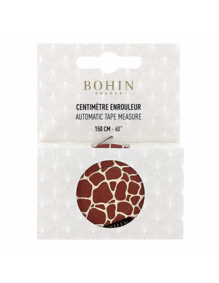 Cinta métrica automática Bohin Safari 150 cm Jirafa