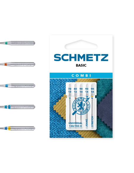 Aguja Schmetz combi T.P. 130/705 H VVS, blister de 5 und.