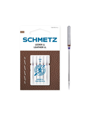 Aguja Schmetz cuero 130/705 H LL, blister de 5 und.