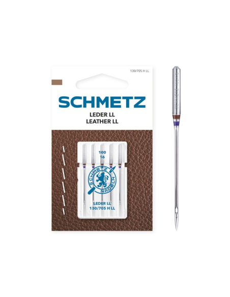 Aguja Schmetz cuero 130/705 H LL, blister de 5 und.