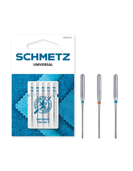 Aguja Schmetz universal T.P. 130/705 H, blister de 5 und.