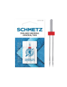 Aguja Schmetz gemela 130/705 H ZWI 2.5 mm Nº80, unidad