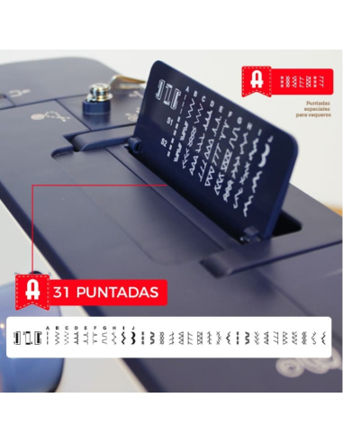 Máquina coser doméstica Alfa Precise Denim Studio