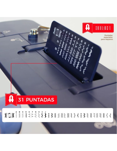 Máquina coser doméstica Alfa Precise Denim Studio