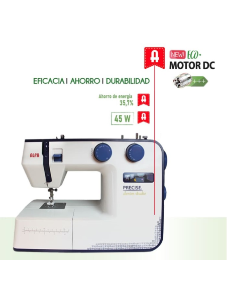 Máquina coser doméstica Alfa Precise Denim Studio