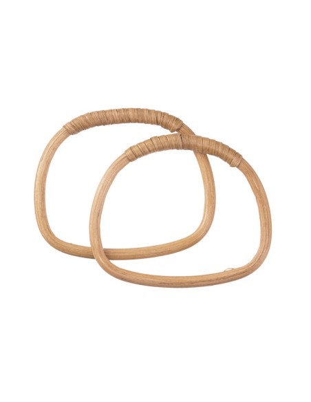Asas madera-mimbre 14x11 cm MC0150, 2 asas
