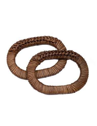 Asas madera-mimbre 13x9.5 cm MC0107, 2 asas