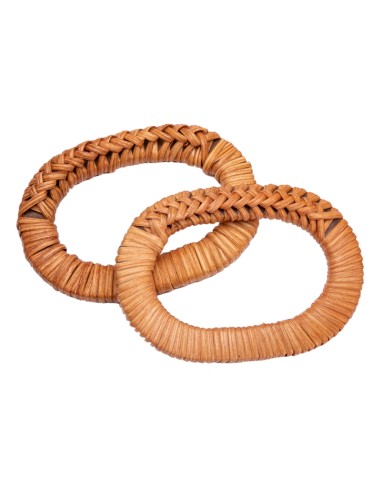Asas madera-mimbre 13x9.5 cm MC0107, 2 asas