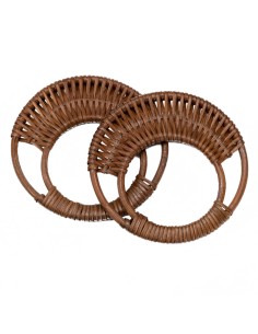 Asas madera-mimbre 17x17 cm MC0109, 2 asas