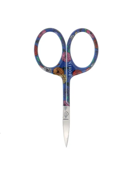 Tijera bordar Bohin Blossom 9 cm Azul 99049