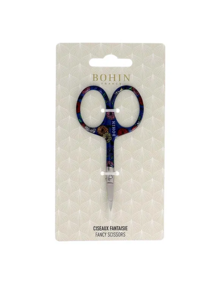Tijera bordar Bohin Blossom 9 cm Azul 99049