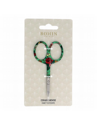 Tijera bordar Bohin Blossom 9 cm Verde 99052