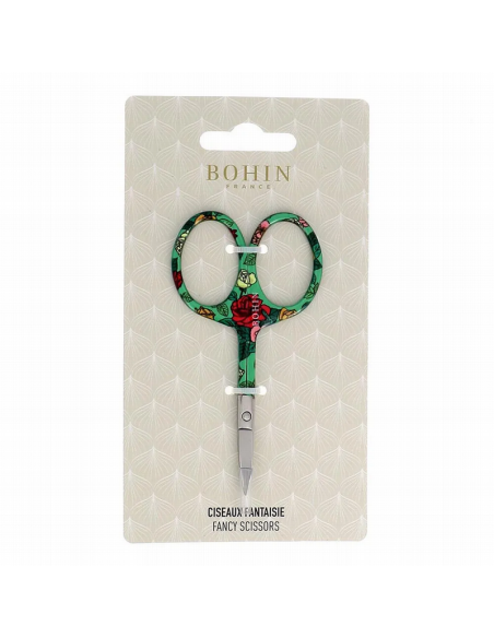 Tijera bordar Bohin Blossom 9 cm Verde 99052