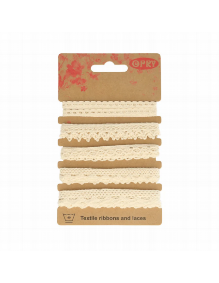 Puntilla algodón surtida 60888, blister