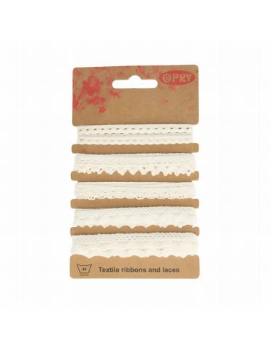 Puntilla algodón surtida 60888, blister