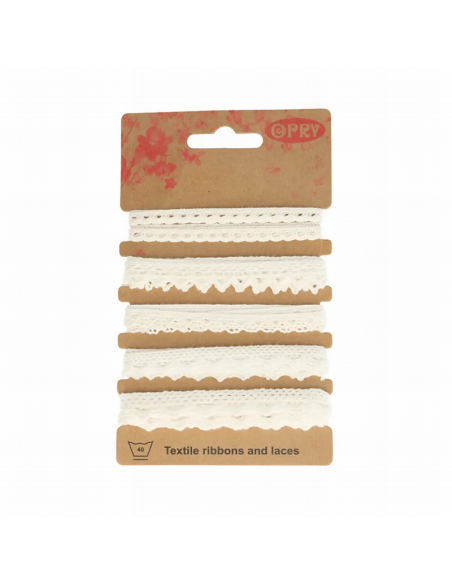 Puntilla algodón surtida 60888, blister