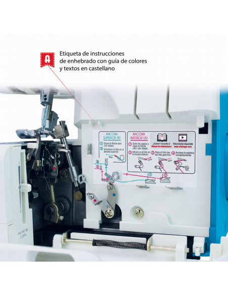 Máquina Alfa Overlock Style 8711 Plus