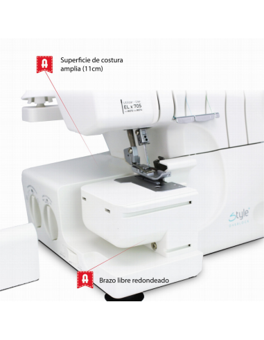 Máquina Alfa Overlock Style 8711 Plus