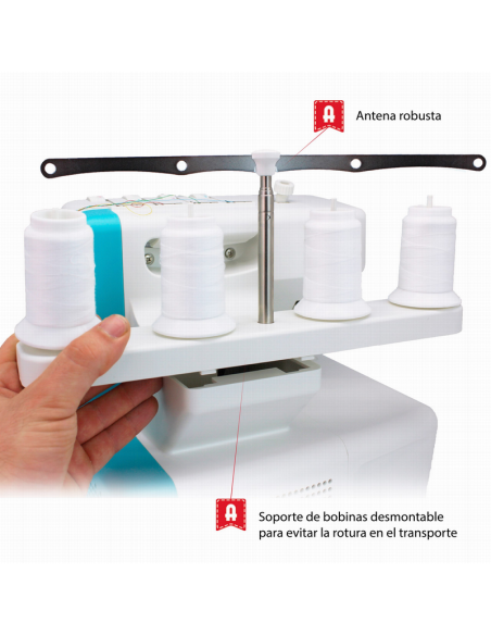 Máquina Alfa Overlock Style 8711 Plus