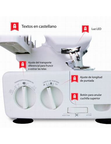 Máquina Alfa Overlock Style 8711 Plus