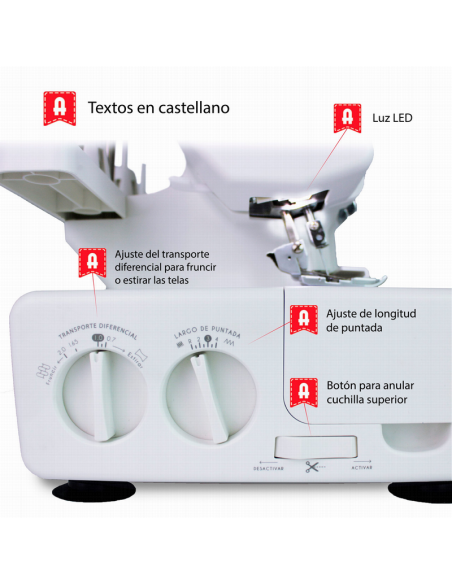 Máquina Alfa Overlock Style 8711 Plus