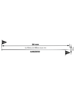 Alfiler acero AAN3850065 05x38 mm, 5 de 25 gr