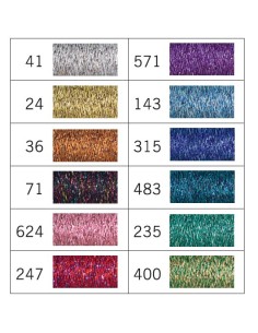 Hilo Gutermann metalizado W331 3.000 m, cono 2