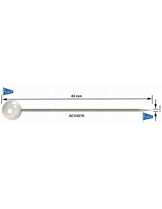 Alfiler acero ACV4978 49 x 0.78 mm, 50 u