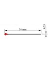 Alfiler cabeza pera APS305932 30x0,59 mm, caja de 200 u