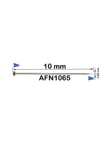 Alfiler hierro AFN106505 0.65x10 mm, 1.000 u
