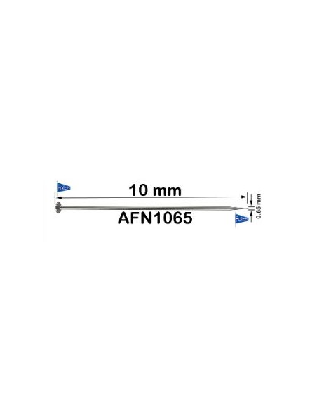 Alfiler hierro AFN106505 0.65x10 mm, 1.000 u