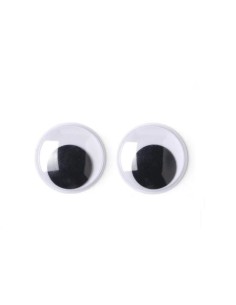 Ojos negros ULL10105 10 mm hobby creative, 20 u