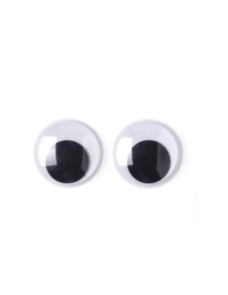 Ojos negros ULL10105 10 mm hobby creative, 20 u