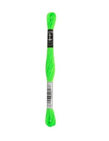 Hilo Anchor Neon bordar a mano, madeja de 8 metros